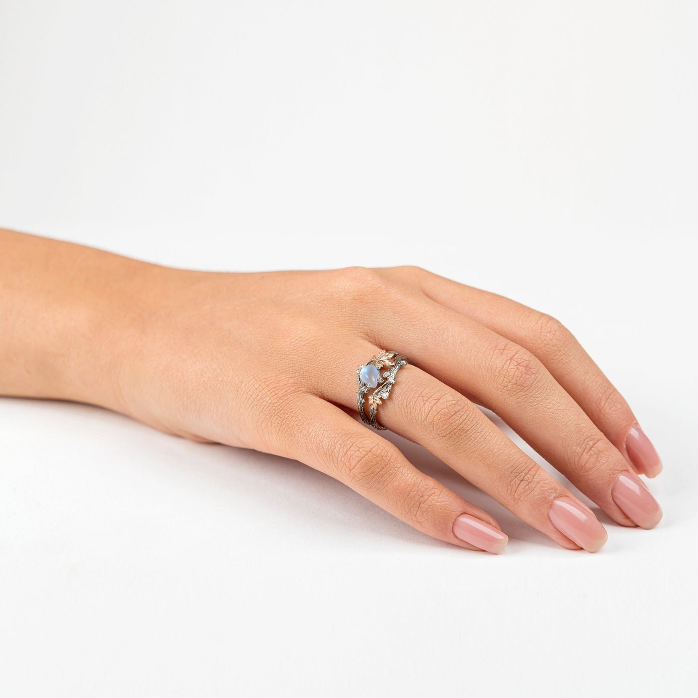 Moonstone Engagement Ring