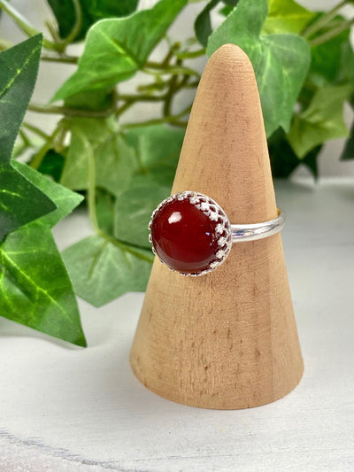 Carnelian Gemstone Ring for Autumnal Jewelry Collections