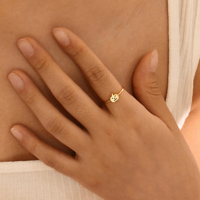 Dainty Stacking Halloween Pumpkin Ring