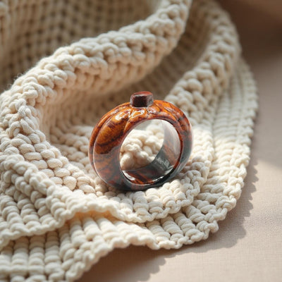 Carved Wood Ring