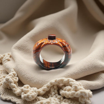 Carved Wood Ring