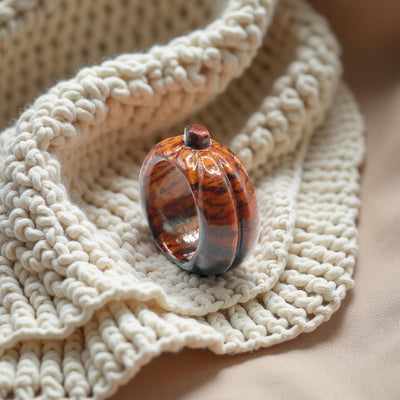 Carved Wood Ring